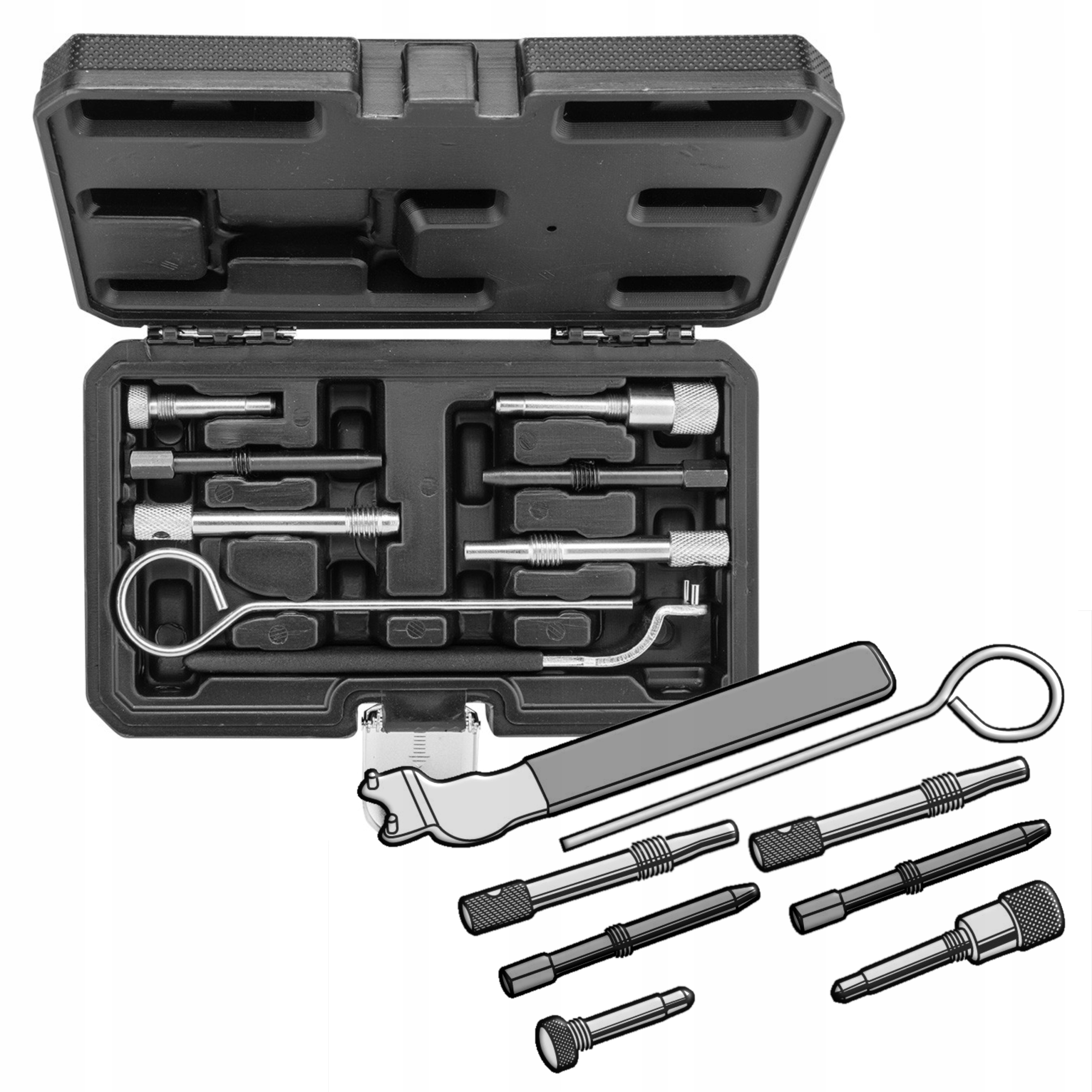 NEO TOOLS ZESTAW BLOKAD ROZRZĄDU DO SILNIKÓW DIESLA CHRYSLER/JEEP 11-332