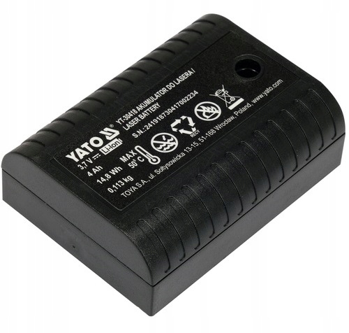 AKUMULATOR LI-ION 3,7V DO LASERA SAMOPOZIOMUJĄCEGO YATO YT-30417 4000MAH
