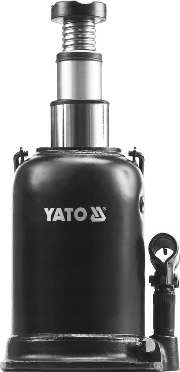 YATO PODNOŚNIK HYDRAULICZNY DWUSTOPNIOWY SŁUPEK BUTELKOWY WYSOKI 12T YT1715