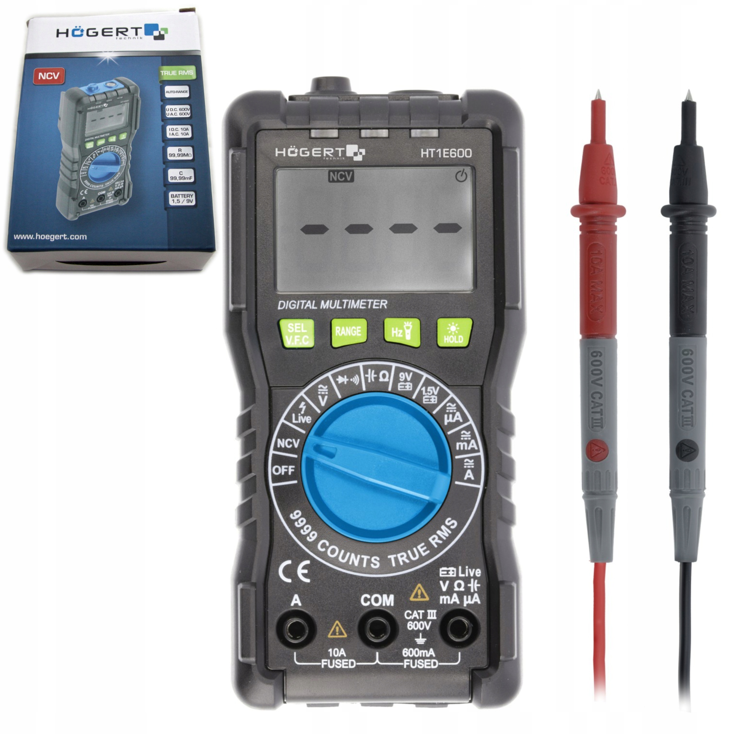 HOGERT HT1E600 CYFROWY MIERNIK MULTIMETR UNIWERSAL