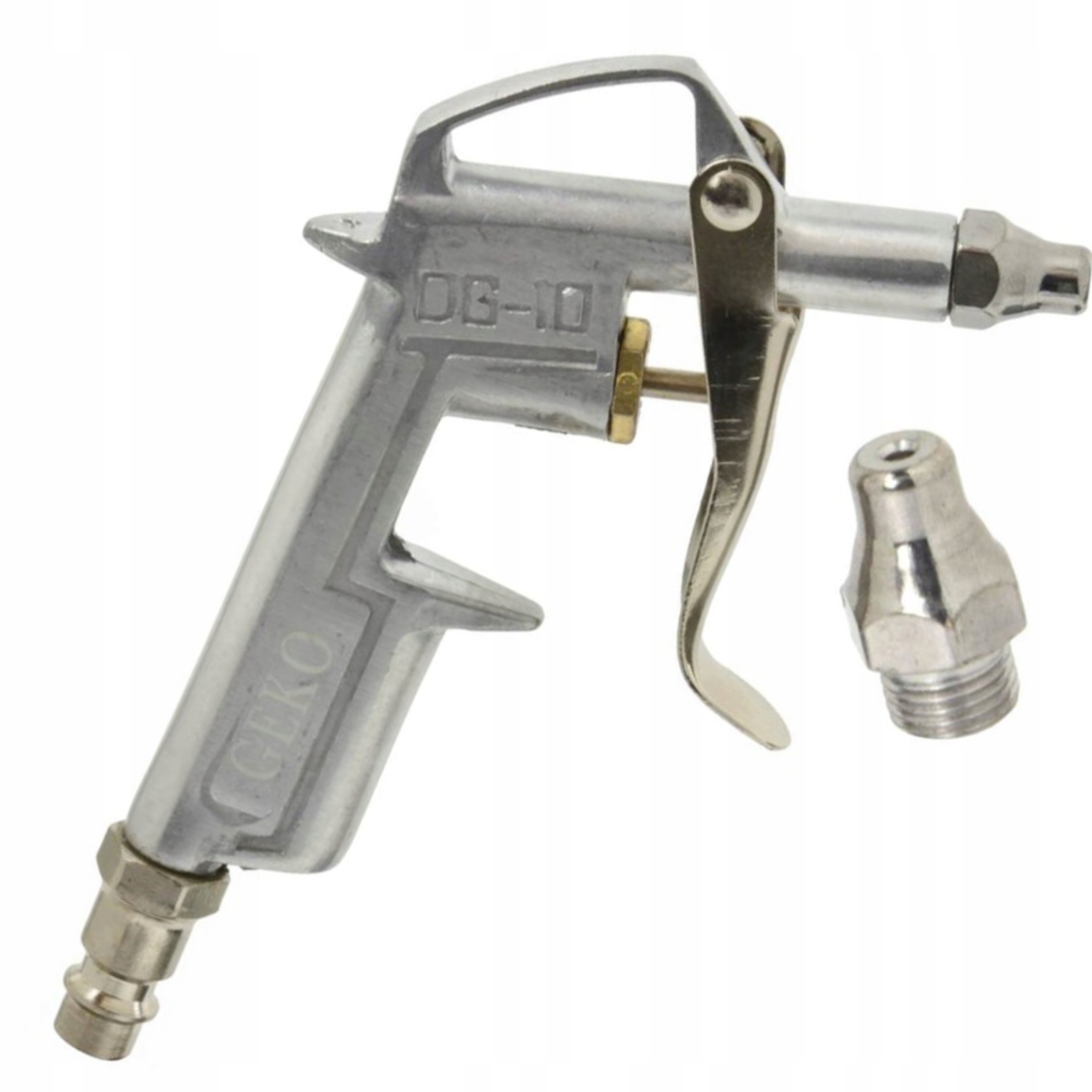 GEKO PISTOLET DO PRZEDMUCHIWANIA Z KRÓTKĄ DYSZĄ STAL NIERDZEWNA+ALU G01188