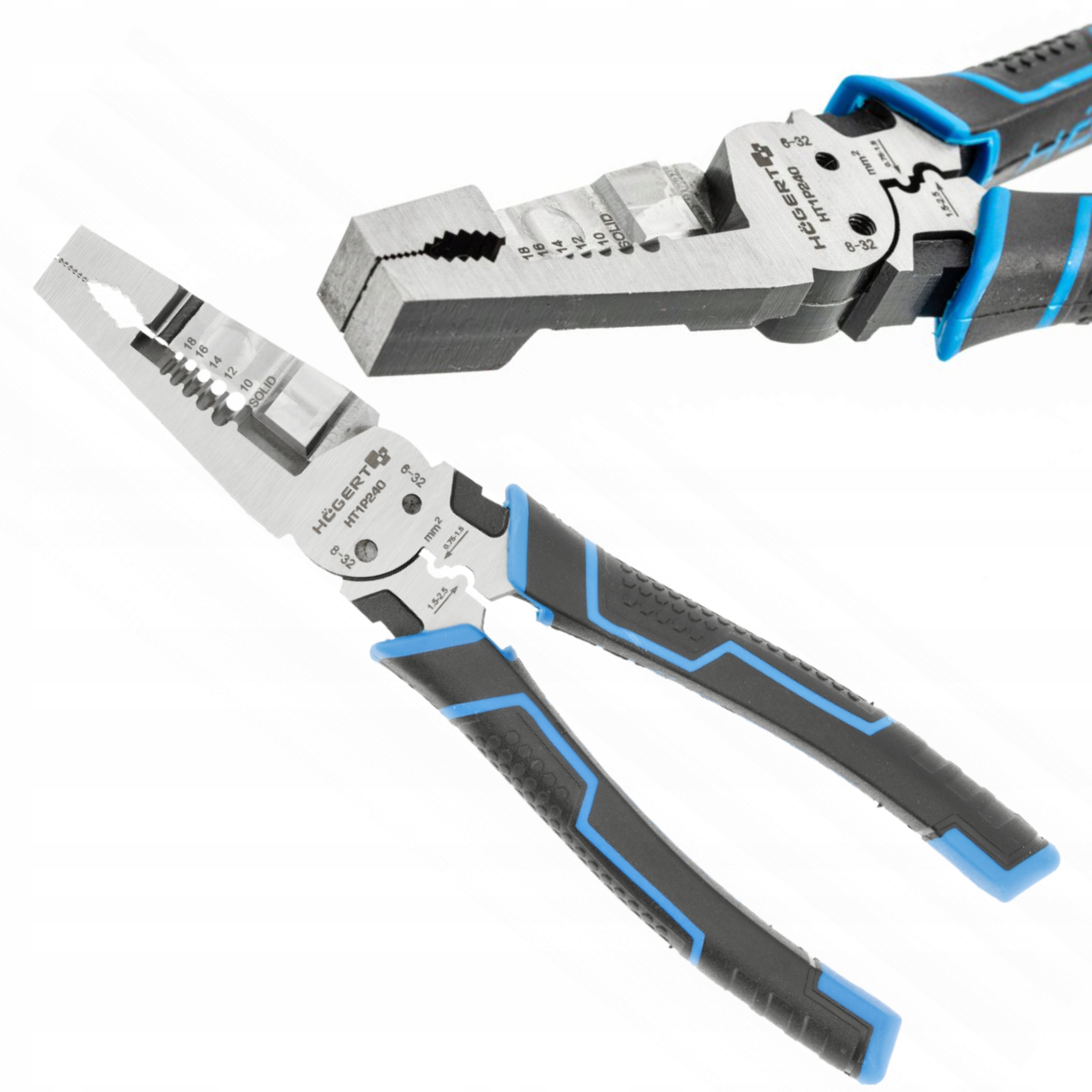 HOGERT SZCZYPCE HYBRYDOWE UNIWERSALNE 9w1 DO IZOLACJI 0,75-2,5 mm2 HT1P240