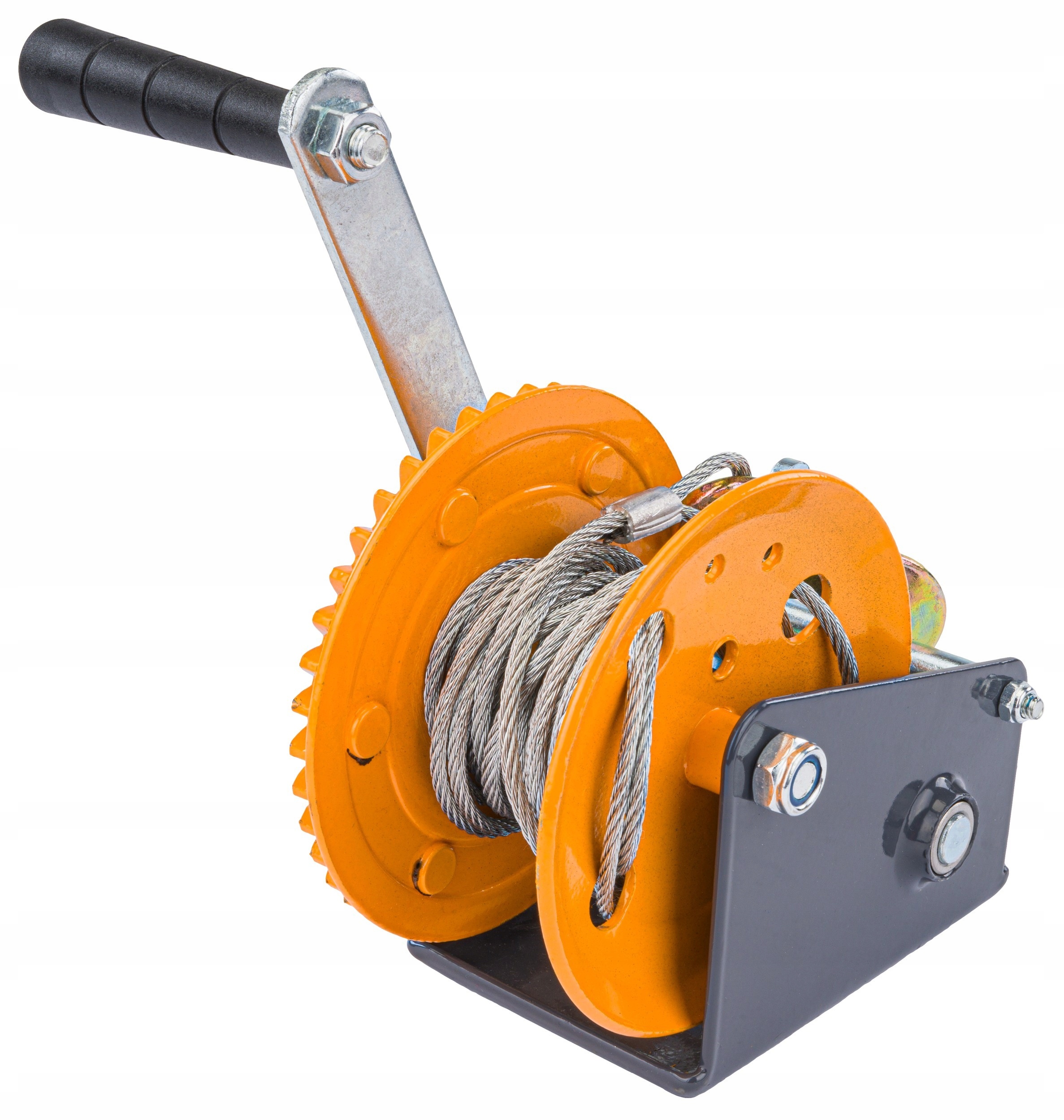 LINOWA WCIĄGARKA WYCIĄGARKA KORBOWA RĘCZNA 454KG 5M NA KORBĘ ŁÓDKA LAWETA