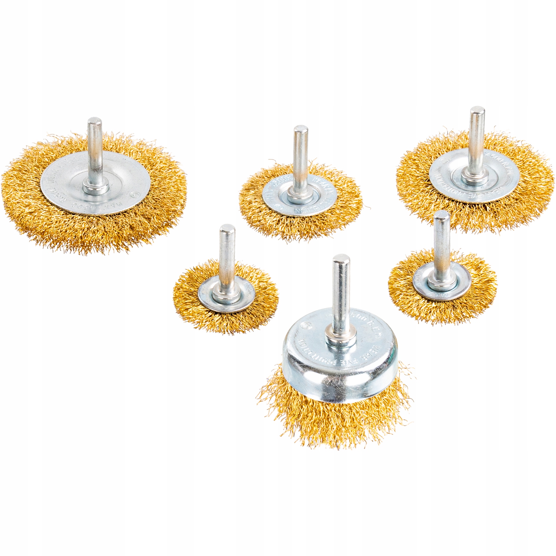 ZESTAW 6 SZCZOTEK TARCZOWYCH DRUCIANYCH DO WIERTARKI MOSIĄDZ C4302 RICHMANN