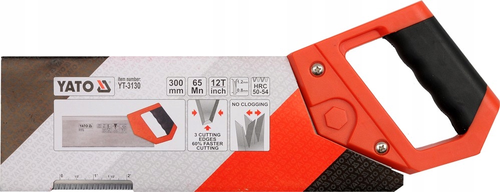 YATO PIŁA GRZBIETNICA 300mm 12 TPI DO DREWNA