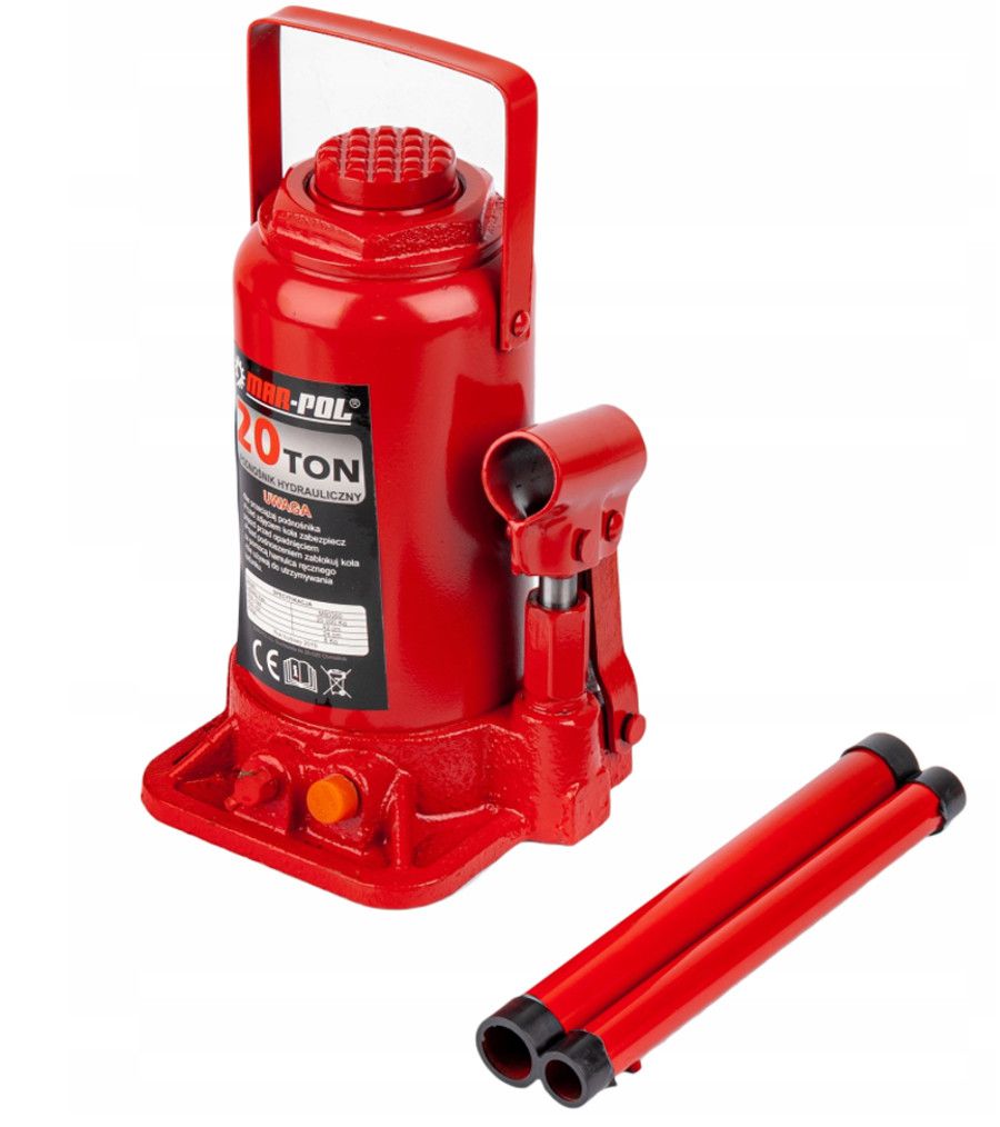 PODNOŚNIK SŁUPKOWY 20T LEWAREK HYDRAULICZNY BUTELKOWY 20T TON MOCNY M80360