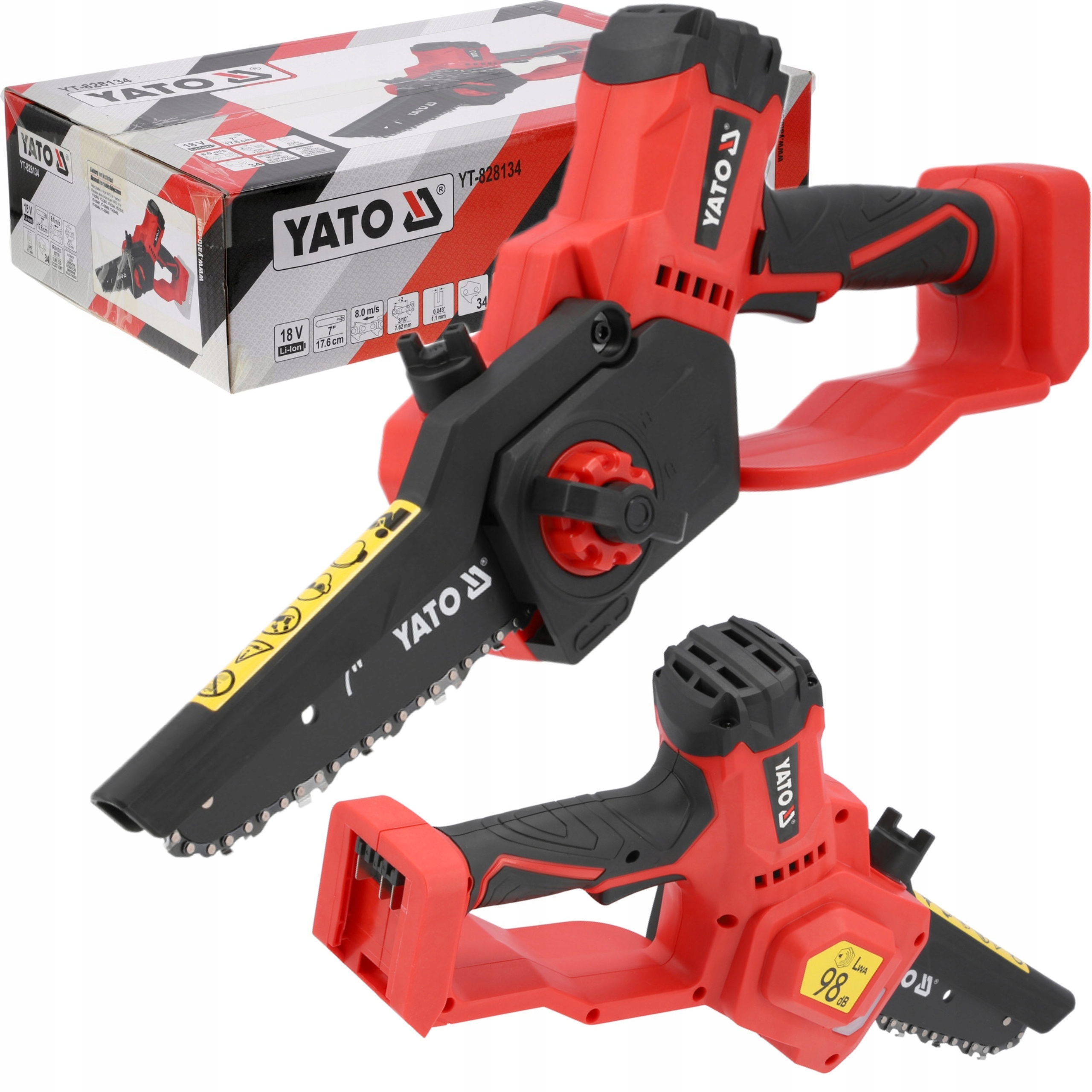 YATO PIŁA PILARKA ŁAŃCUCHOWA 7" AKUMULATOROWA 18V BEZSZCZOTKOWA YT-828134