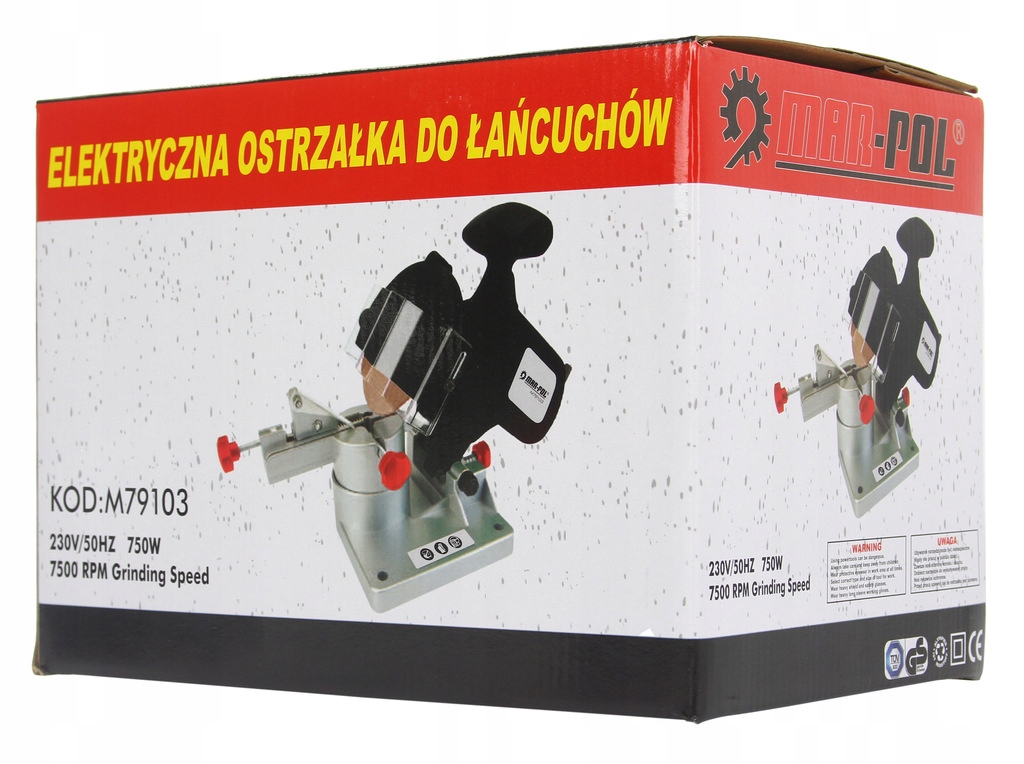 ELEKTRYCZNA OSTRZAŁKA DO ŁAŃCUCHÓW + 2 TARCZE