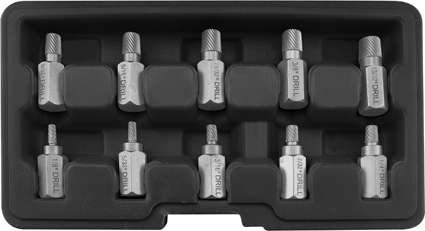 YATO ZESTAW WYKRETAKÓW DO USZKODZONYCH ZERWANYCH ŚRUB 3-11mm 10 EL YT-05890