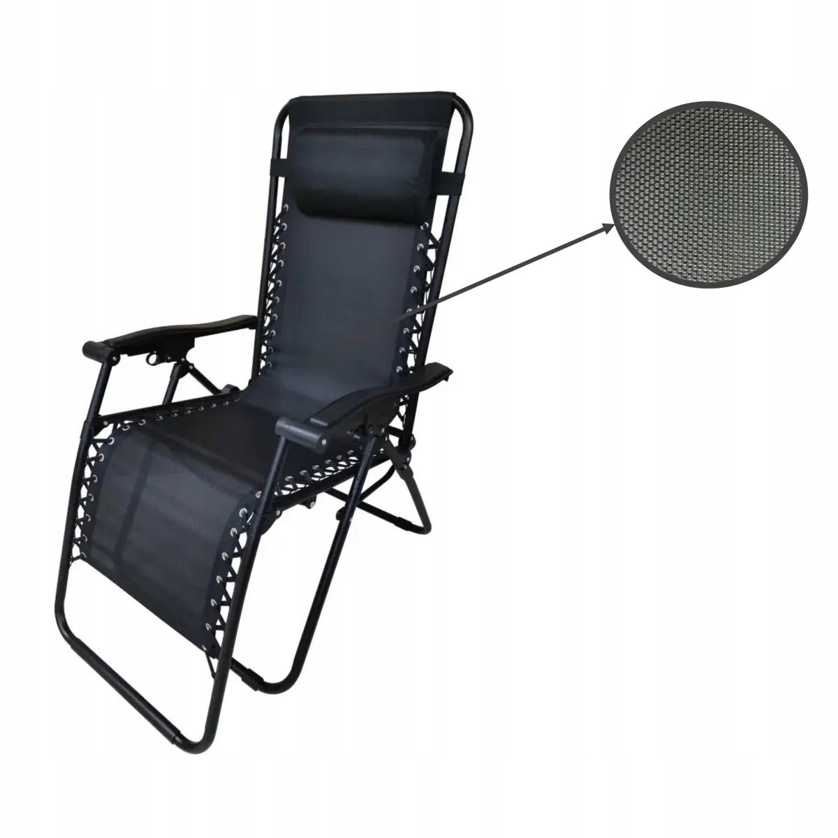 DEDRA LEŻAK ROZKŁADANY REGULOWANY ZERO GRAVITY 157X65X107CM PÓŁKA NA NAPÓJ