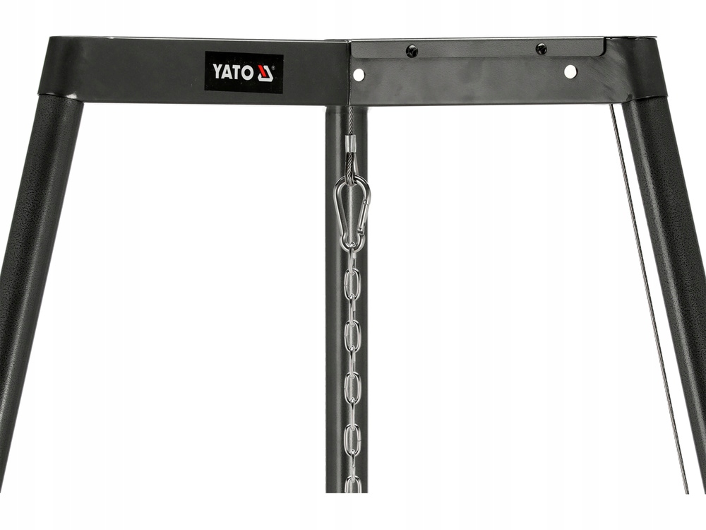 GRILL OGNISKOWY NA BIWAK DUŻY RUSZT NIERDZEWNY INOX 66CM TRÓJNÓG YG-20330