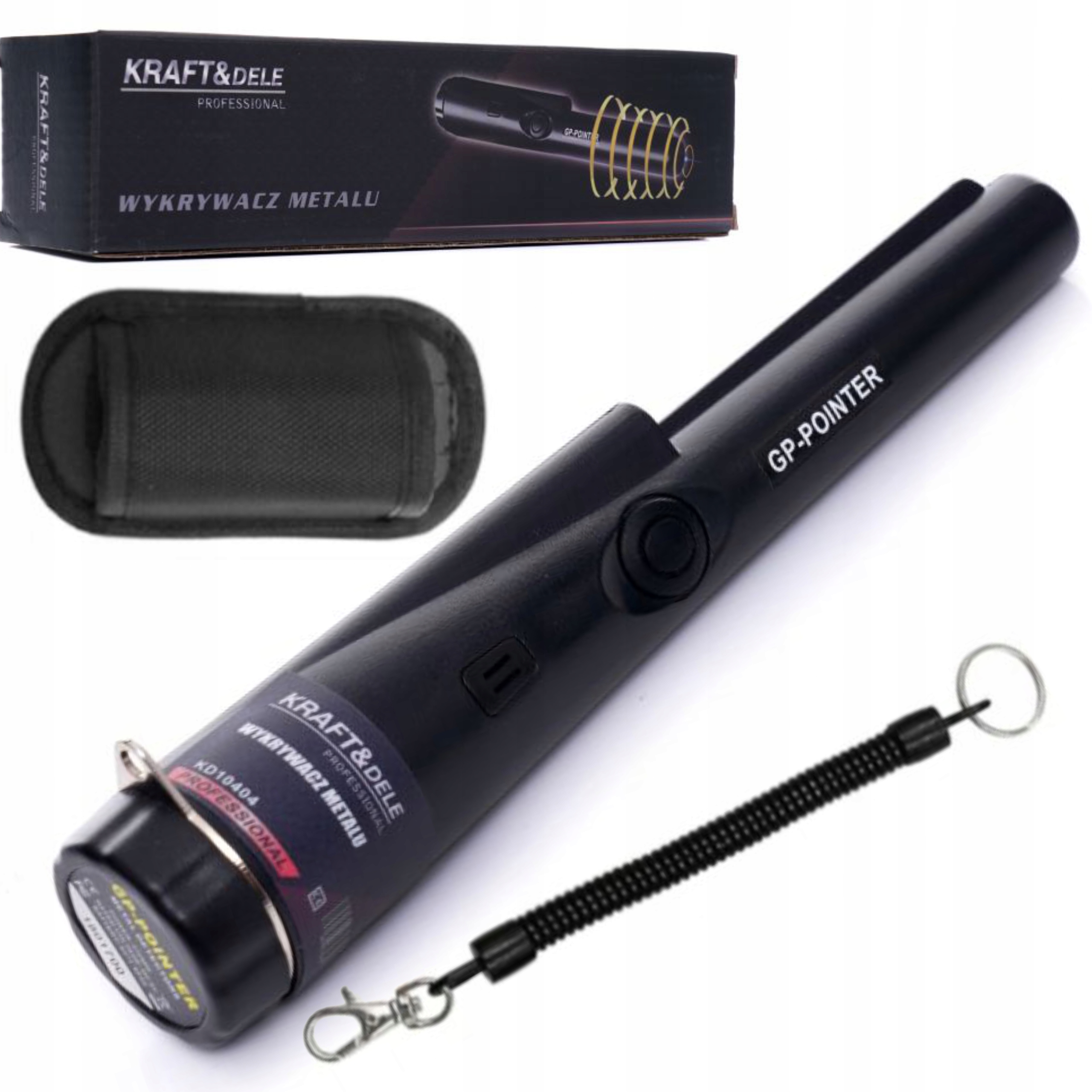 Kraft&Dele WYKRYWACZ METALI GP-POINTER Z LATARKĄ LED SKANOWANIE KD10404