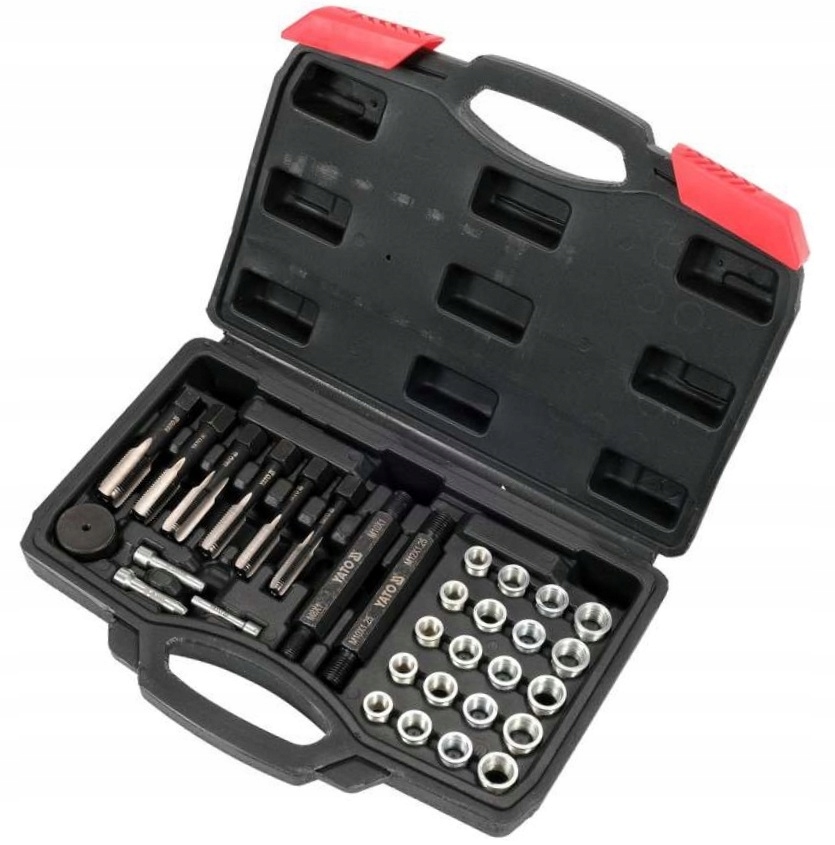 YATO ZESTAW TULEJKI ROZWIERTAK DO NAPRAWY GWINTÓW ŚWIEC ŻAROWYCH YT-17710