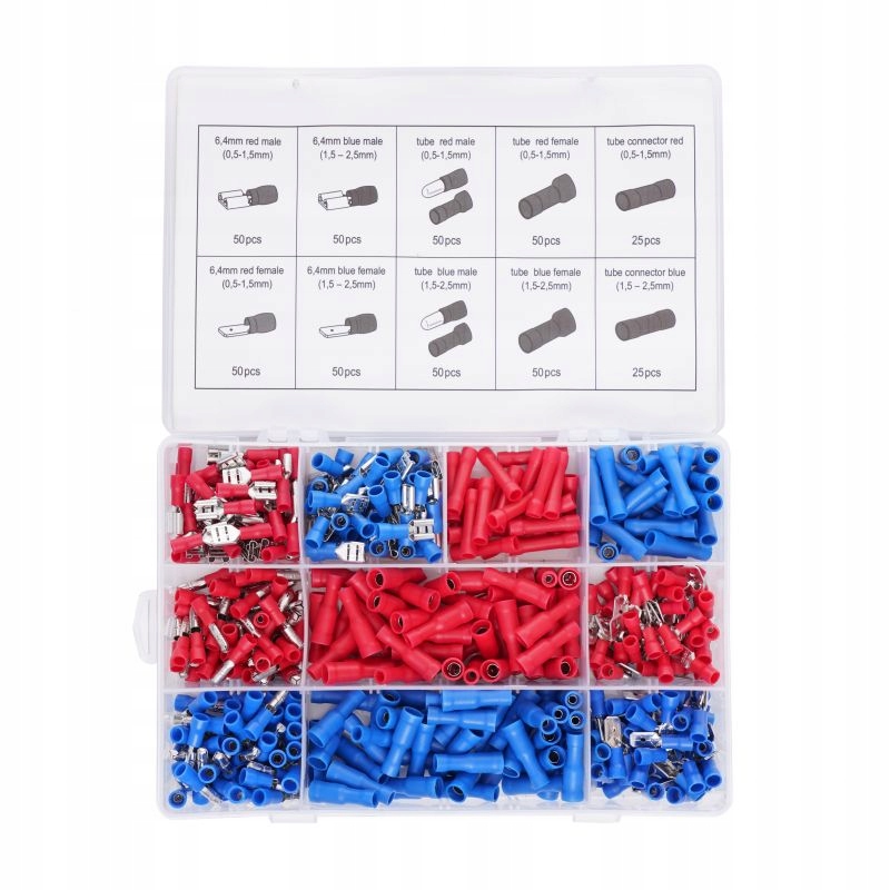 KRAFT&DELE ZESTAW KONEKTORÓW SAMOCHODOWYCH 450SZTUK ZŁĄCZ WTYKOWYCH KD10492