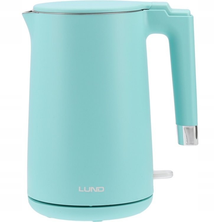 LUND CZAJNIK ELEKTRYCZNY LUND 2200W 1,5L TURKUSOWY PODWÓJNE ŚCIANKI 68208