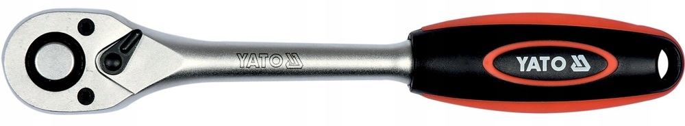 YATO GRZECHOTKA PROSTA KLUCZ DO NASADEK Z PŁASKĄ RĘKOJEŚCIĄ 1/4" 90T 160mm