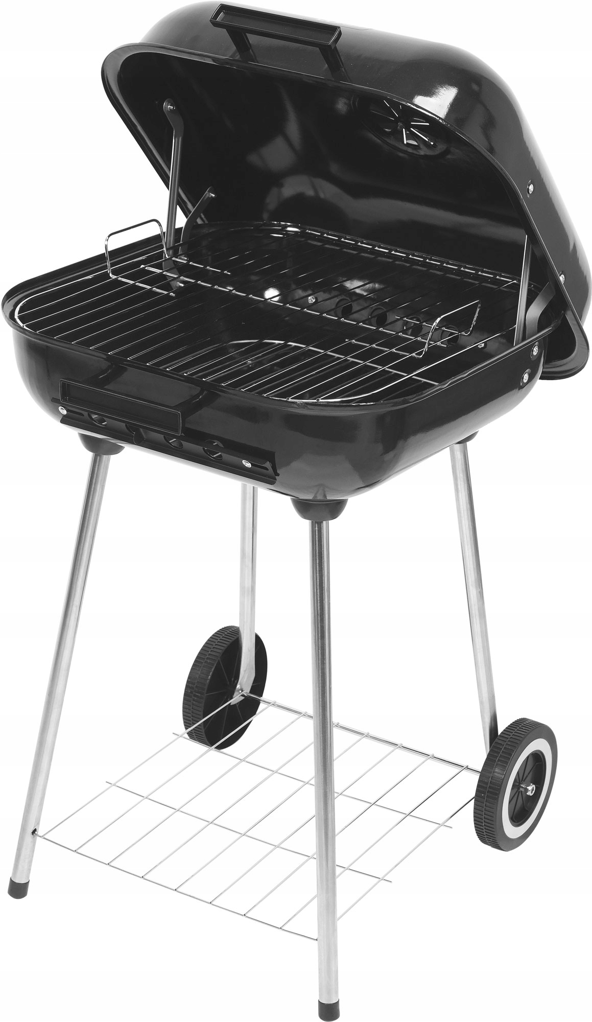 LUND GRILL OGRODOWY Z POKRYWĄ KOŁAMI BBQ 40X45CM NA OGRÓD WĘGLOWY 99904