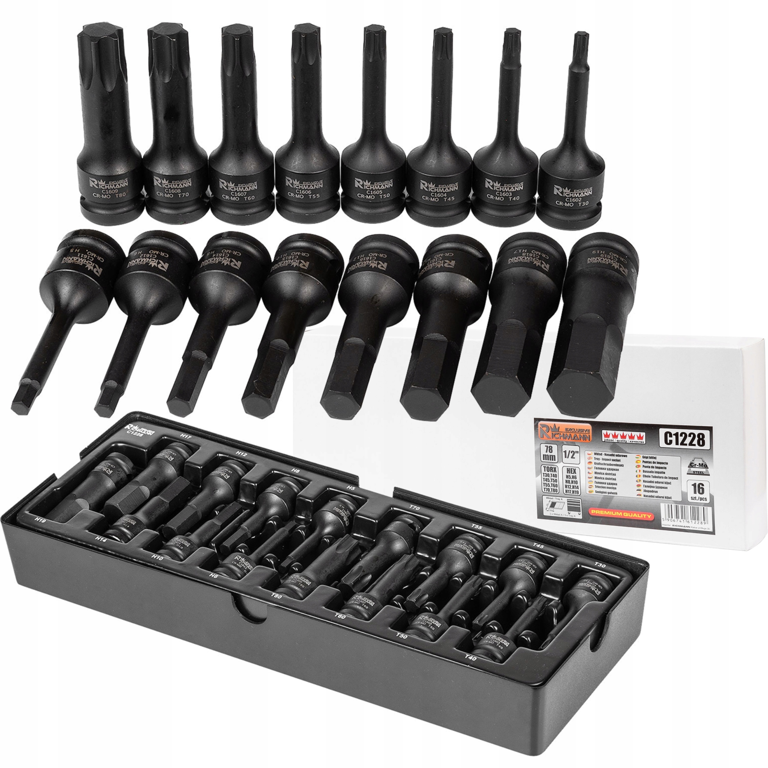 RICHMANN NASADKI UDAROWE 1/2' IMBUS /TORX C1228T