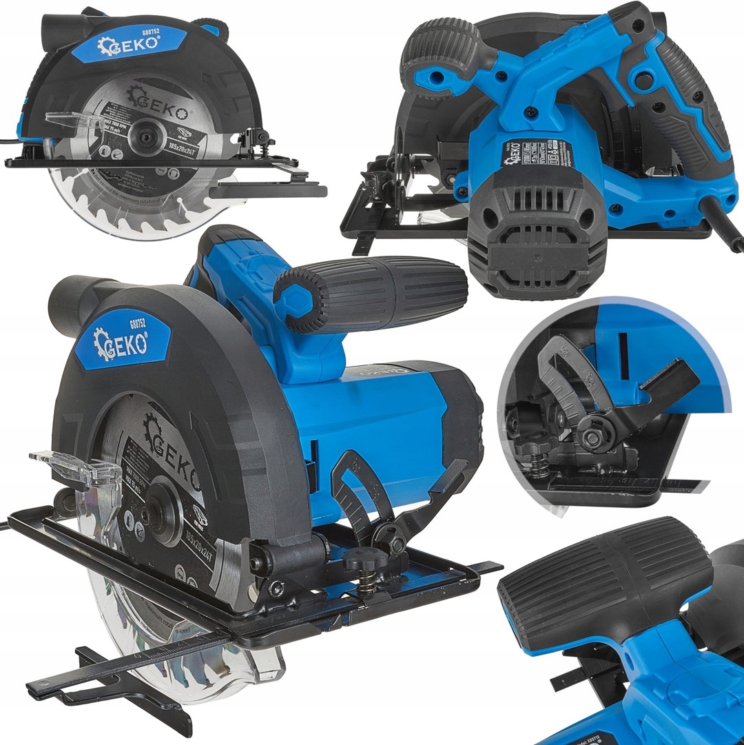 GEKO PILARKA TARCZOWA PRZECINARKA PIŁA RĘCZNA DO DREWNA 1200W 185MM G80752