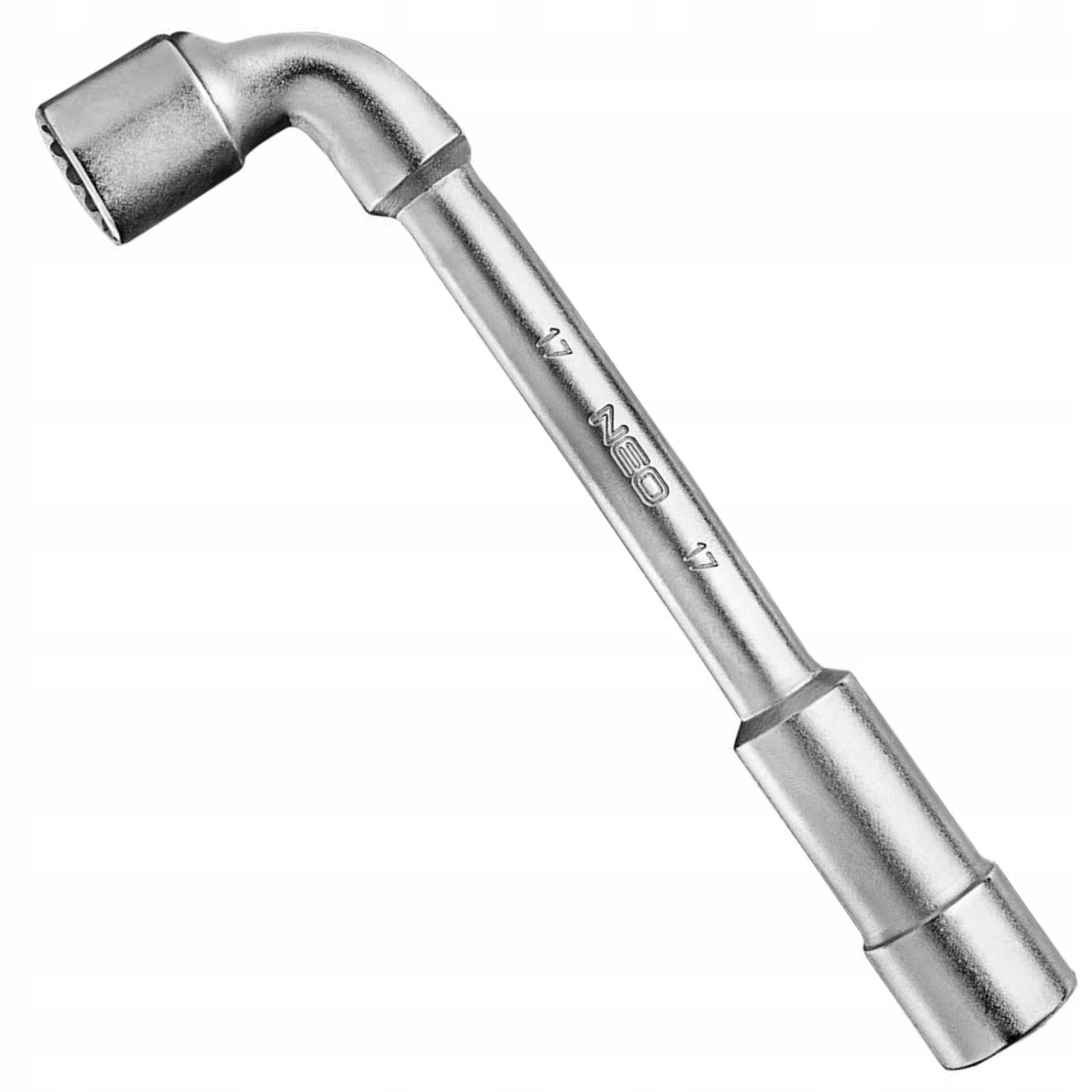 NEO TOOLS KLUCZ FAJKOWY 17 x 180 mm SZEŚCIOKĄTNY PRZELOTOWY CrV 09-212
