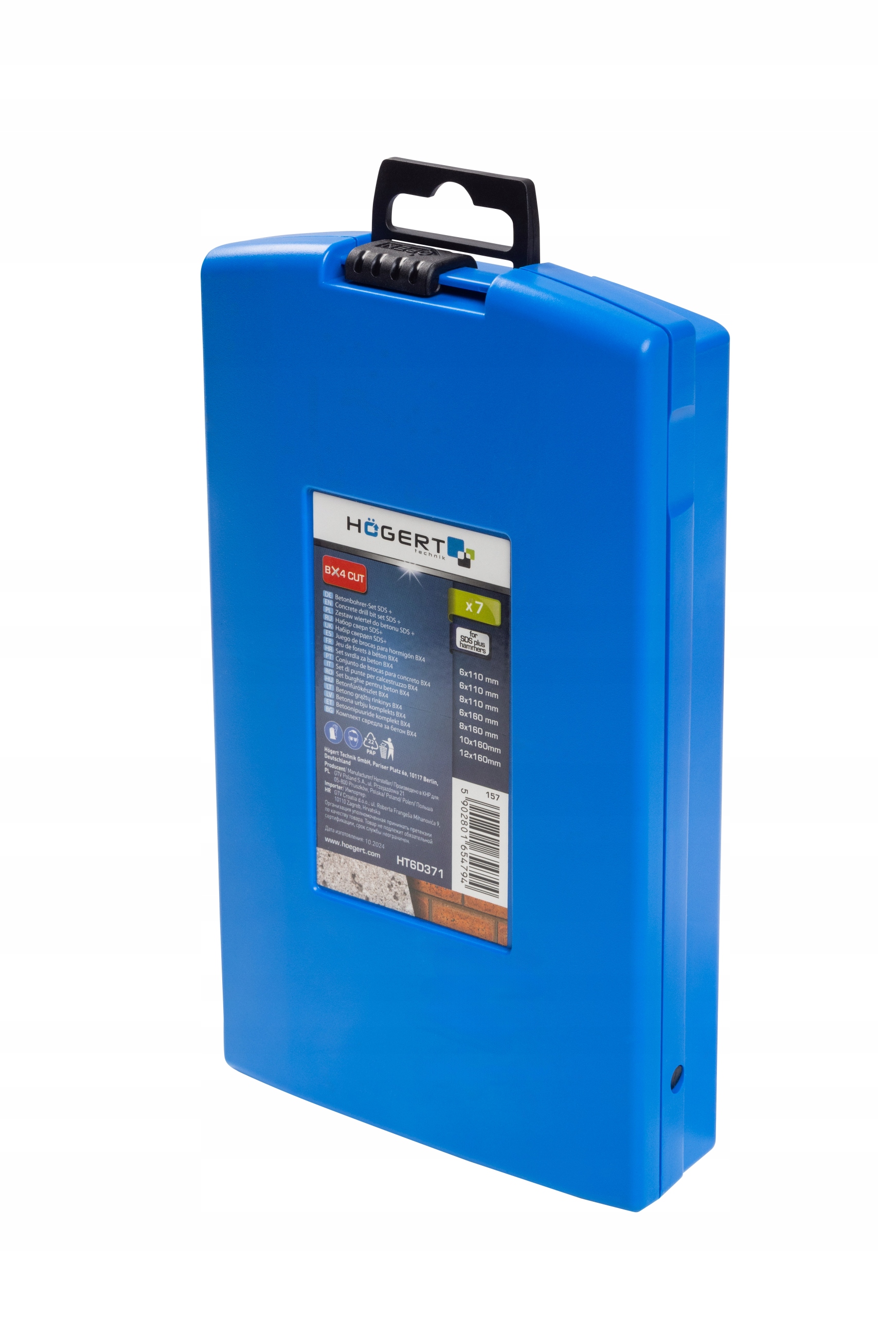 HOGERT WIERTŁA DO BETONU SDS BX4 7 SZT HT6D371