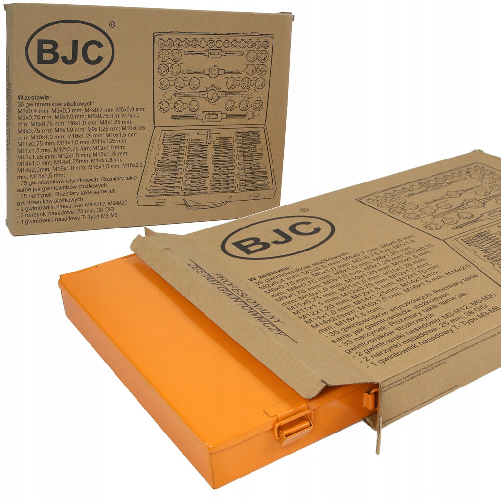 ZESTAW GWINTOWNIKÓW I NARZYNEK GWINTOWNIKI 110 BJC KALIBROWNIKI WARSZTAT