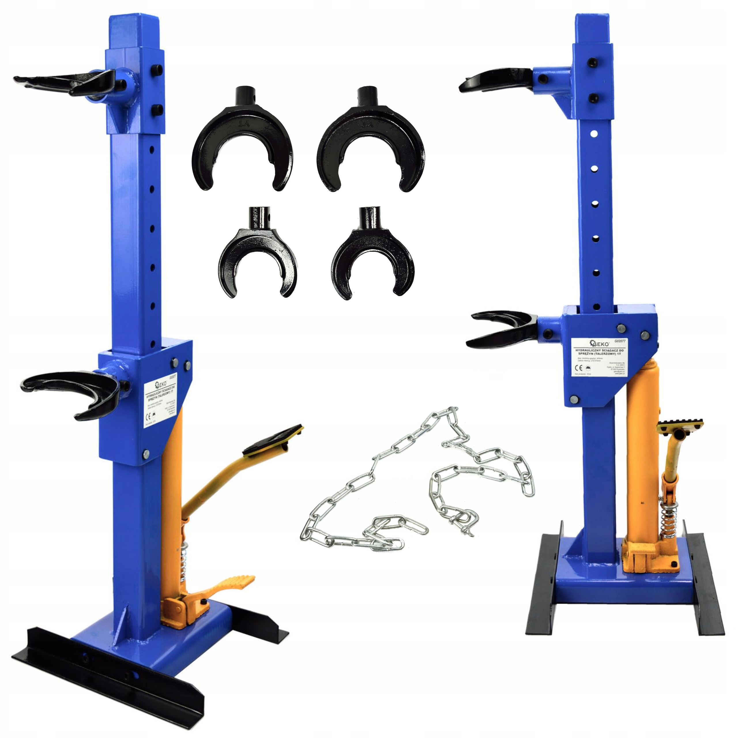 GEKO HYDRAULICZNY ŚCIĄGACZ DO SPRĘŻYN TALERZOWY 1T 225 - 565 mm G02077