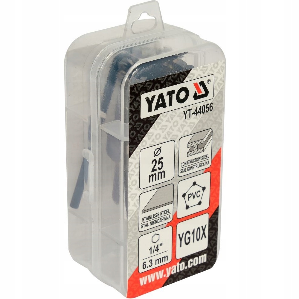 OTWORNICA DO METALU 25 MM Z WĘGLIKIEM SPIEKANYM YG10X KORONKA TCT YT-44056