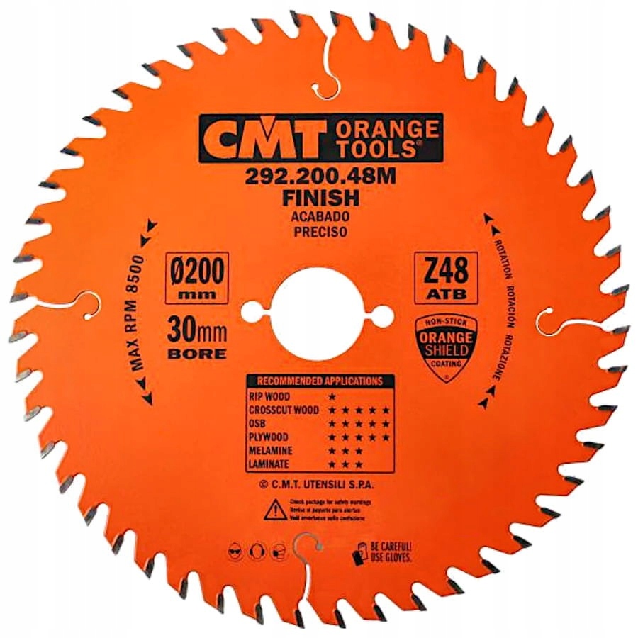 CMT TARCZA DO CIĘCIA POPRZECZNEGO DREWNA LAMINATÓW 200X30MM 48Z 292.200.48M