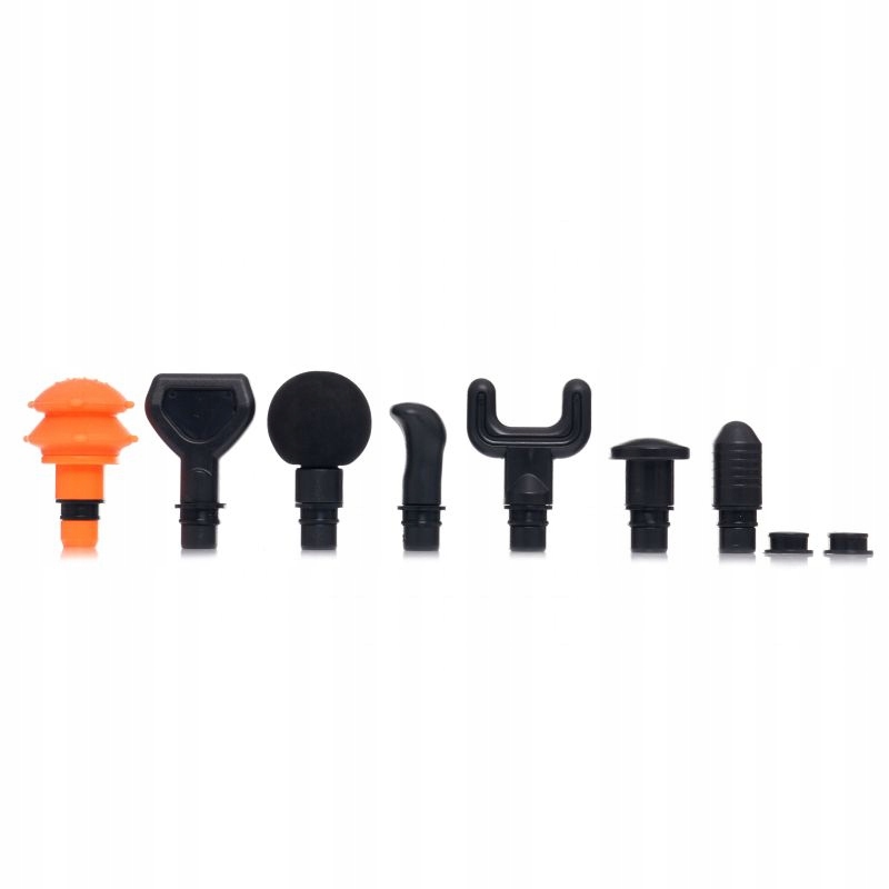 PISTOLET DO MASAŻU MASAŻER MOCNY DO PLECÓW CIAŁA 125W WIBRACYJNY 8 GŁOWIC