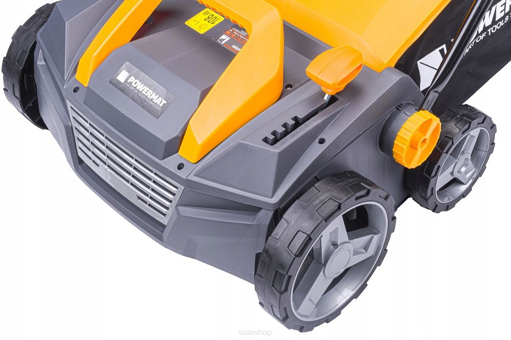 AERATOR WERTYKULATOR ELEKTRYCZNY Z KOSZEM 3w1 2550W WAŁKI 38CM +PRZEDŁUŻACZ