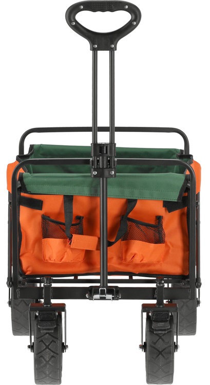 FLO WÓZEK OGRODOWY TRANSPORTOWY TURYSTYCZNY SKŁADANY SZEROKIE OPONY 100KG