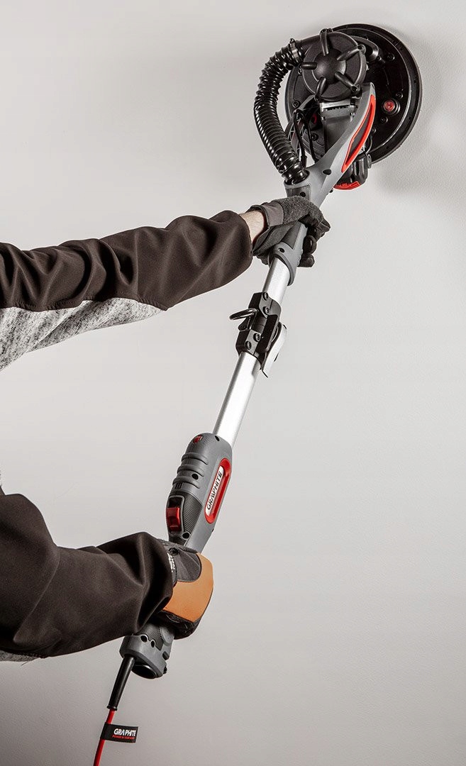 GRAPHITE SZLIFIERKA DO GIPSU ŻYRAFA 215MM 800W LED