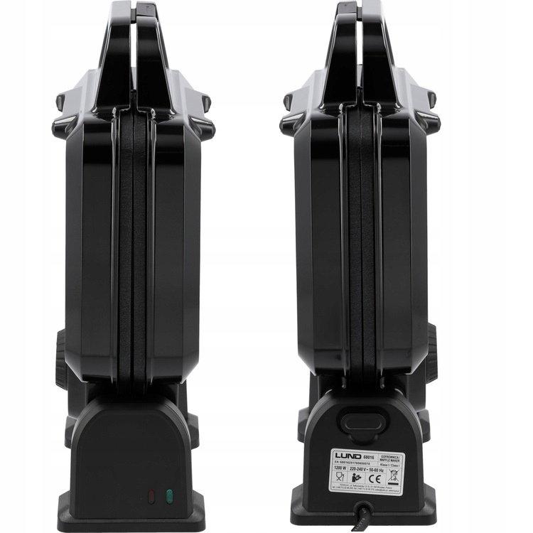 LUND GOFROWNICA 1200W 2 DUŻE GOFRY MOCNA LUND Z REGULACJĄ TEMPERATURY 68016