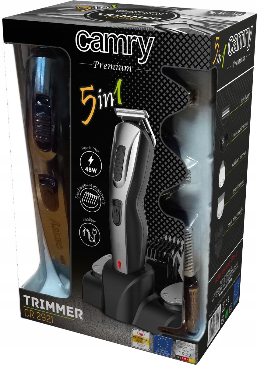 CAMRY STRZYŻARKA TRYMER 5w1 ZAROSTU WĄSÓW BRODY GOLARKA MASZYNKA WŁOSÓW