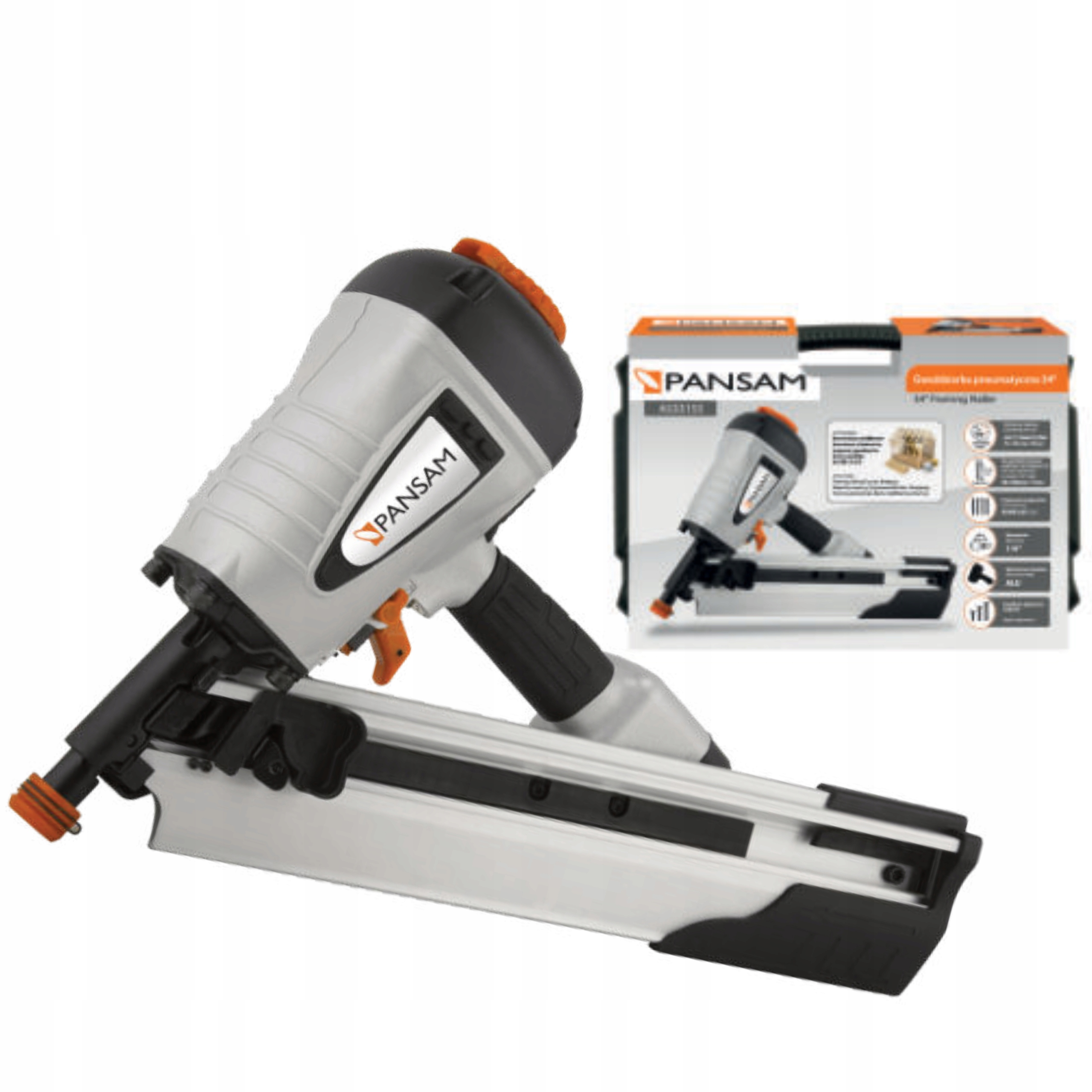 GWOŹDZIARKA PNEUMATYCZNA 34° 50-100mm PANSAM