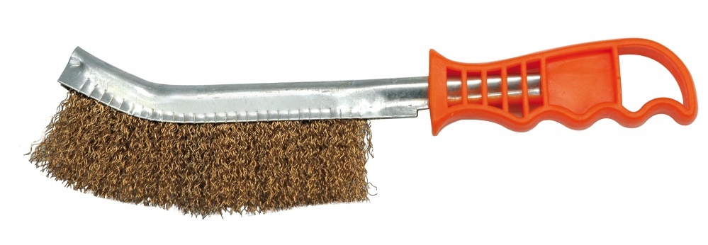 VOREL SZCZOTKA Z KARBOWANEGO DRUTU MOSIĘŻNA SZCZELINOWA RĘCZNA MOCNA 06965