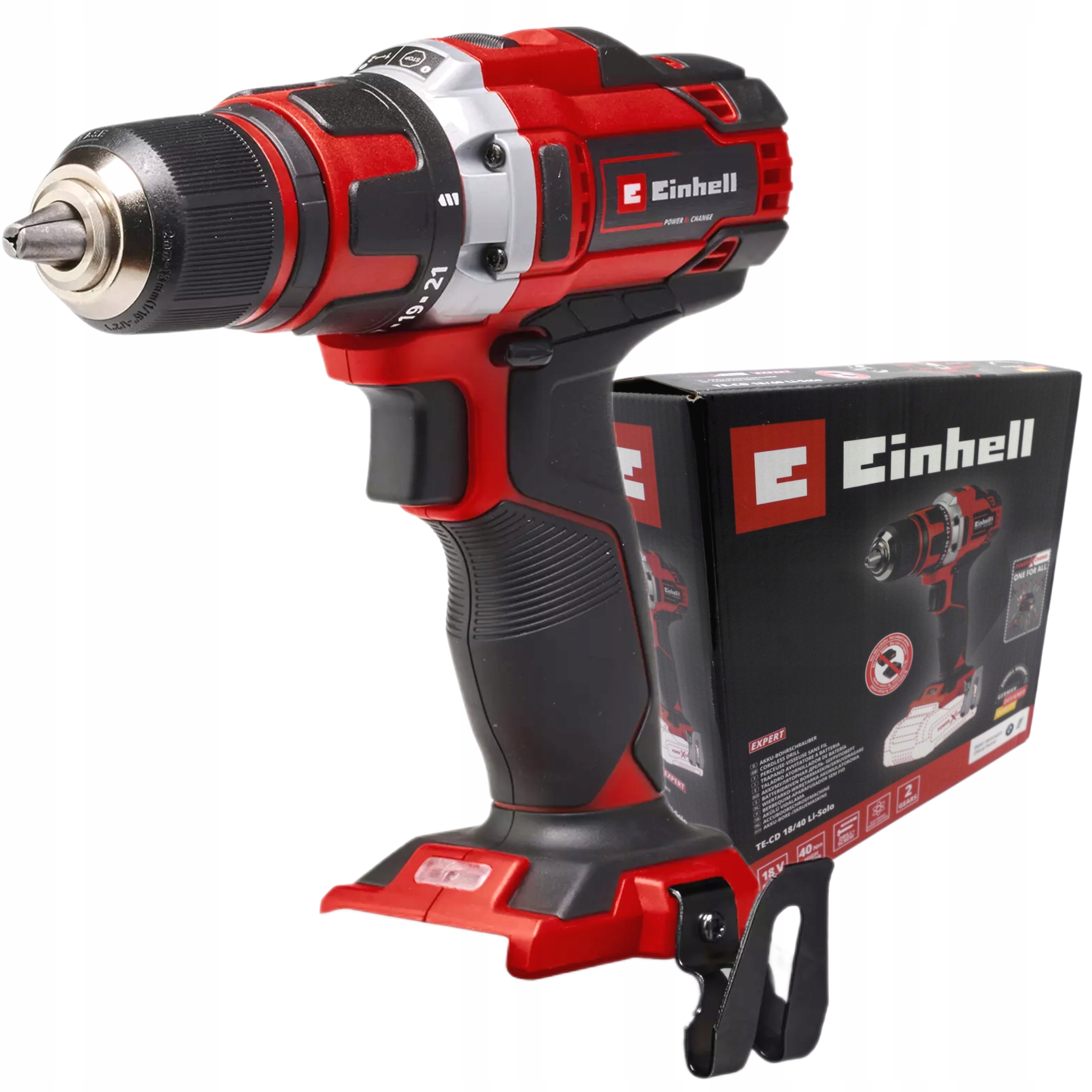 EINHELL WIERTARKO-WKRĘTARKA AKUMULATOROWA 18V REGULACJA TE-CD 18/40 Li-Solo