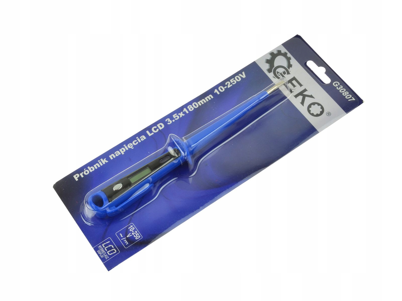 PRÓBNIK NAPIĘCIA LCD TESTER 10-250V 3,5X180MM