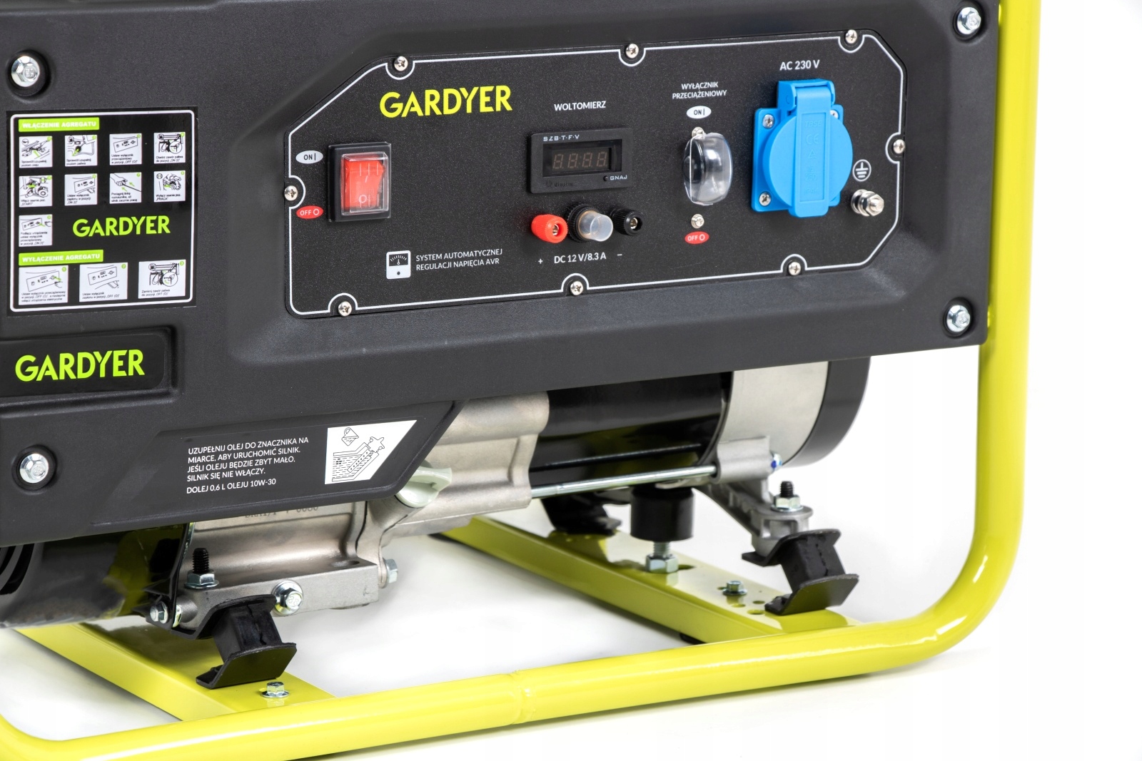 AGREGAT PRĄDOTWÓRCZY JEDNOFAZOWY 3000W ROZRUCH RĘCZNY SHJ3100 G3100 +OLEJ