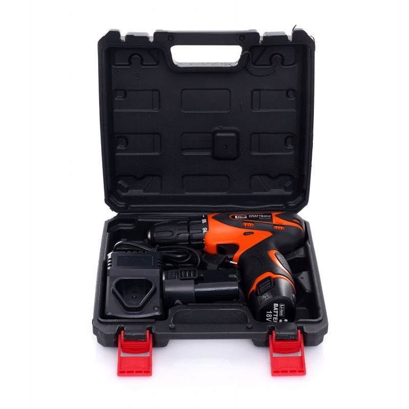 KRAFT&DELE WKRĘTARKA WIERTARKA AKUMULATOROWA 18V 1300mAh LED WALIZKA KD3066