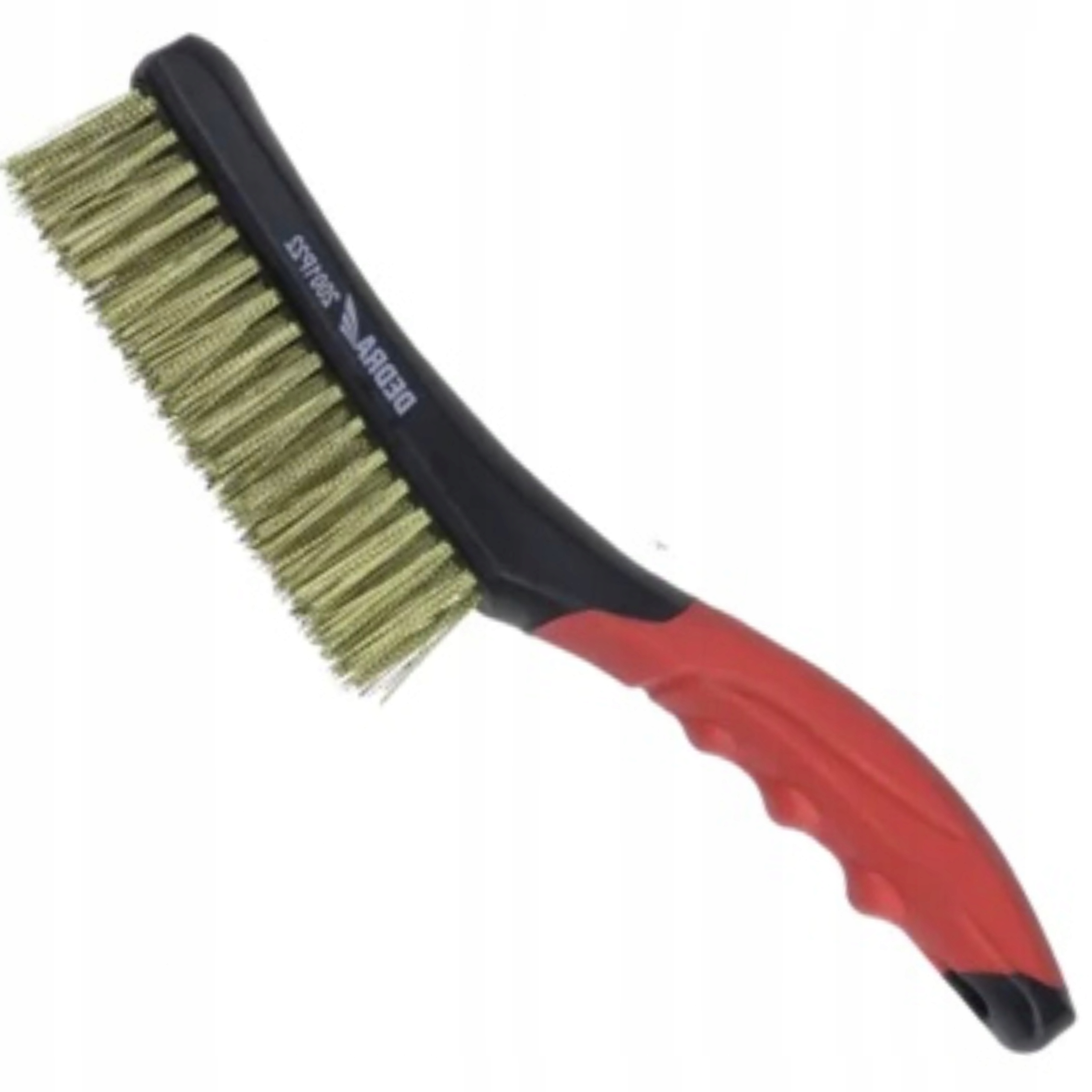 DEDRA SZCZOTKA DRUCIANA 4 RZĘDOWA MOSIĄDZ 260MM DWUMATERIAŁ UCHWYT 2001P22