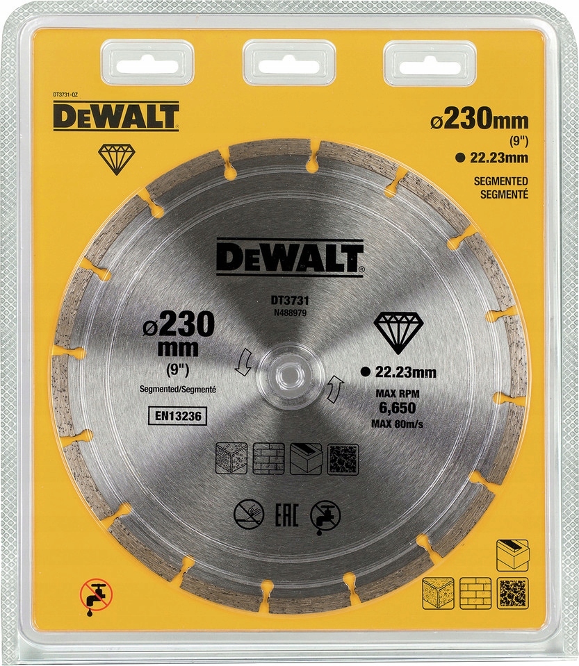 TARCZA DIAMENTOWA 230mm DeWalt DT3731 Segmentowa