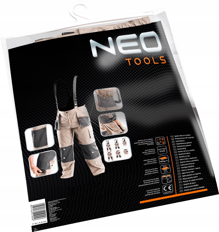 NEO SPODNIE ROBOCZE 100% BAWEŁNA 6w1 81-320 roz S