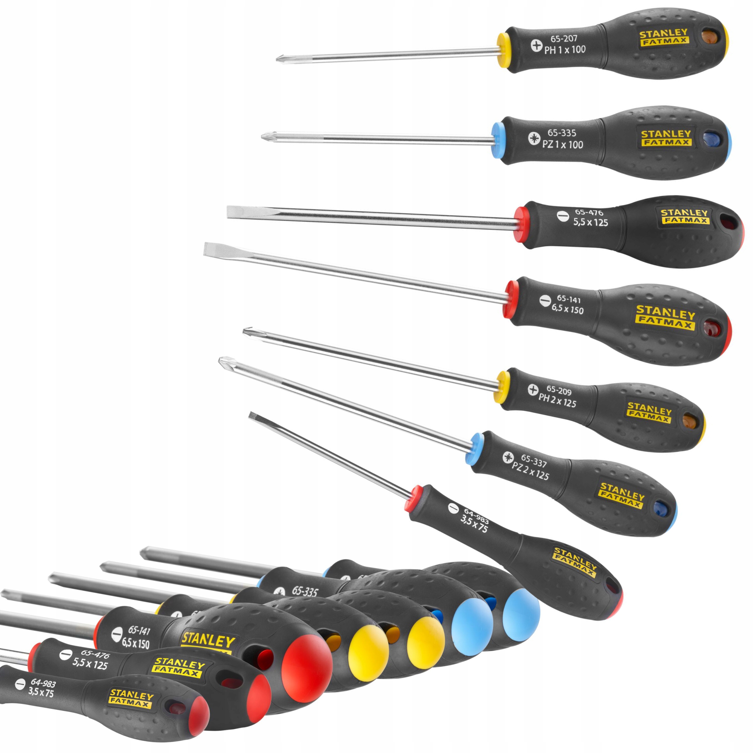 STANLEY WKRĘTAKI ŚRUBOKRĘT ZESTAW 7el PH PZ 65-438