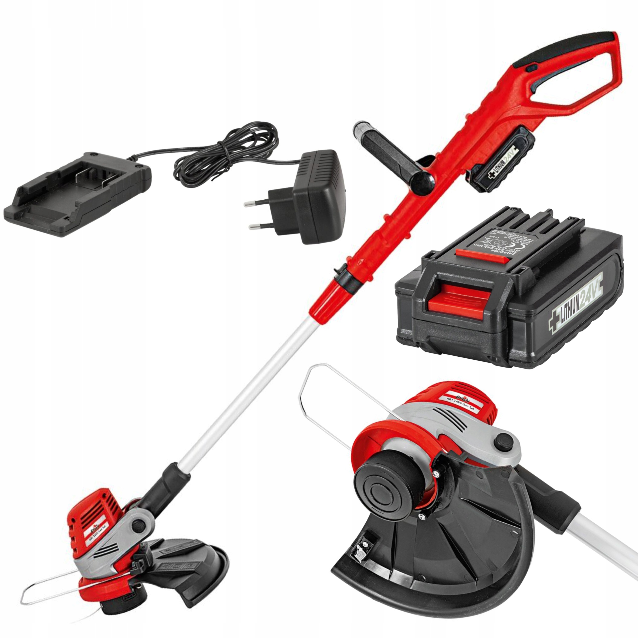 GRIZZLY KOSA PODKASZARKA AKUMULATOROWA 24V +2Ah