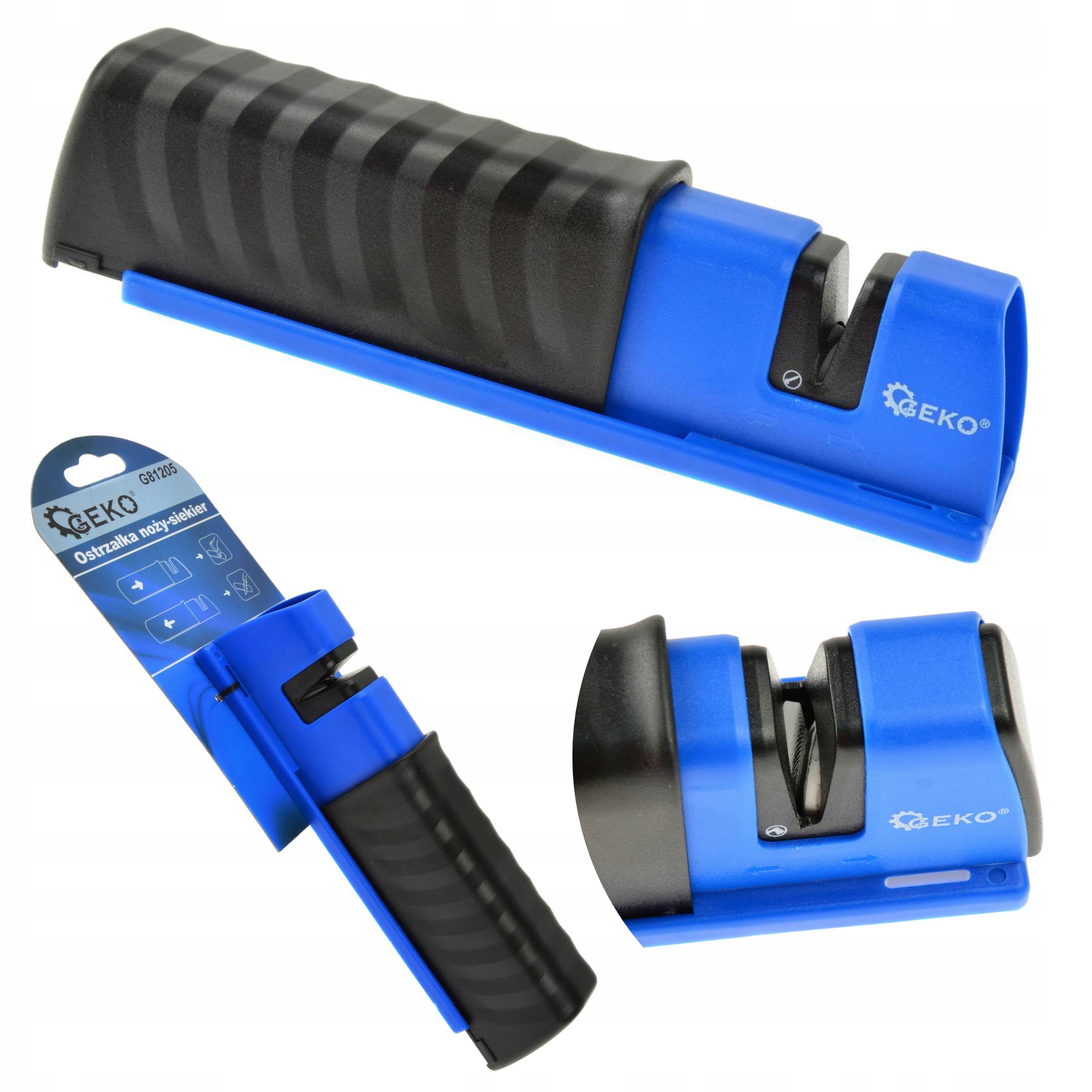 GEKO OSTRZAŁKA 2W1 DO OSTRZENIA NOŻY SIEKIER UNIWERSALNA G81205