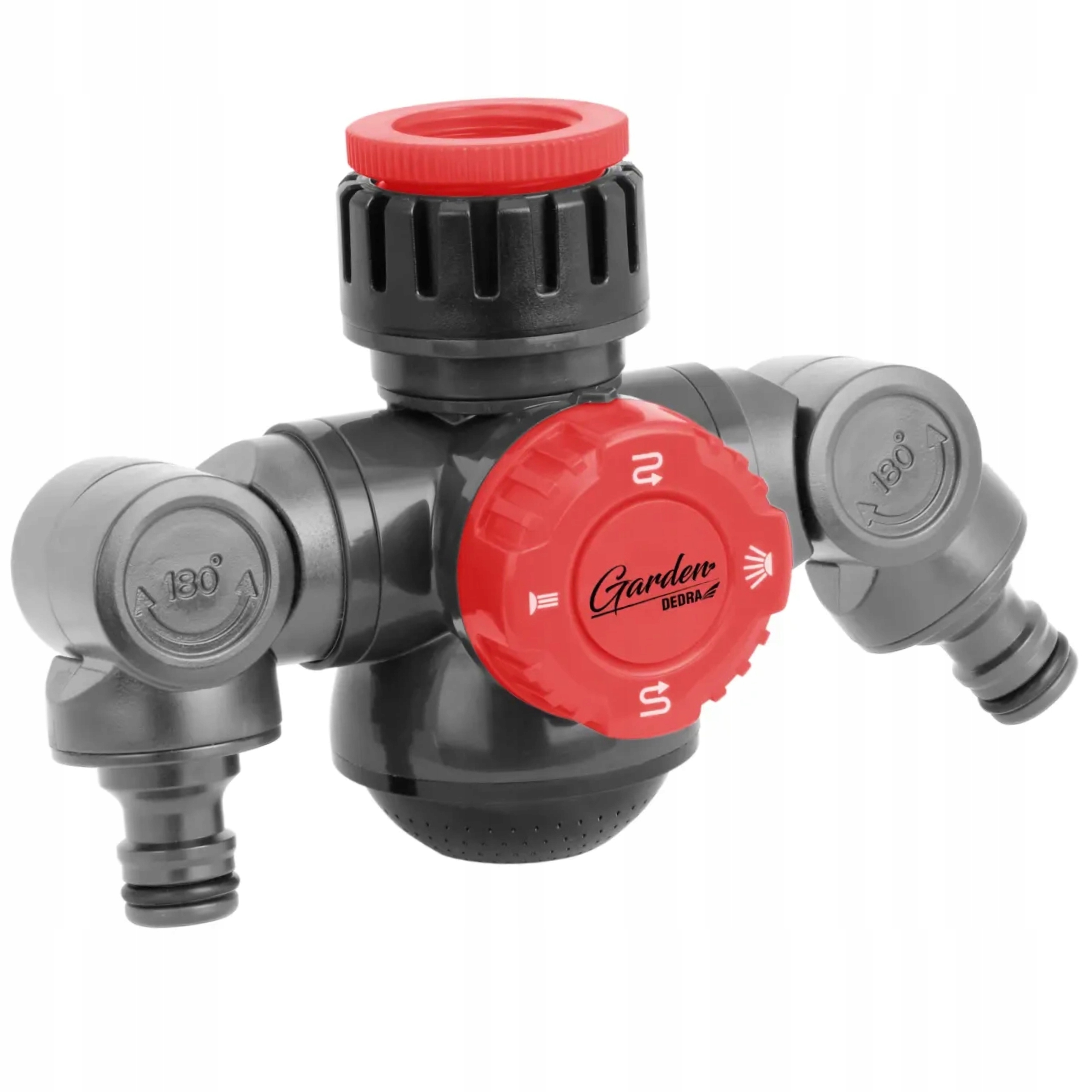 DEDRA PRZYŁĄCZE KRANOWE KĄTOWE PODWÓJNE 1/2"-3/4" KARTA GARDEN 80N008K