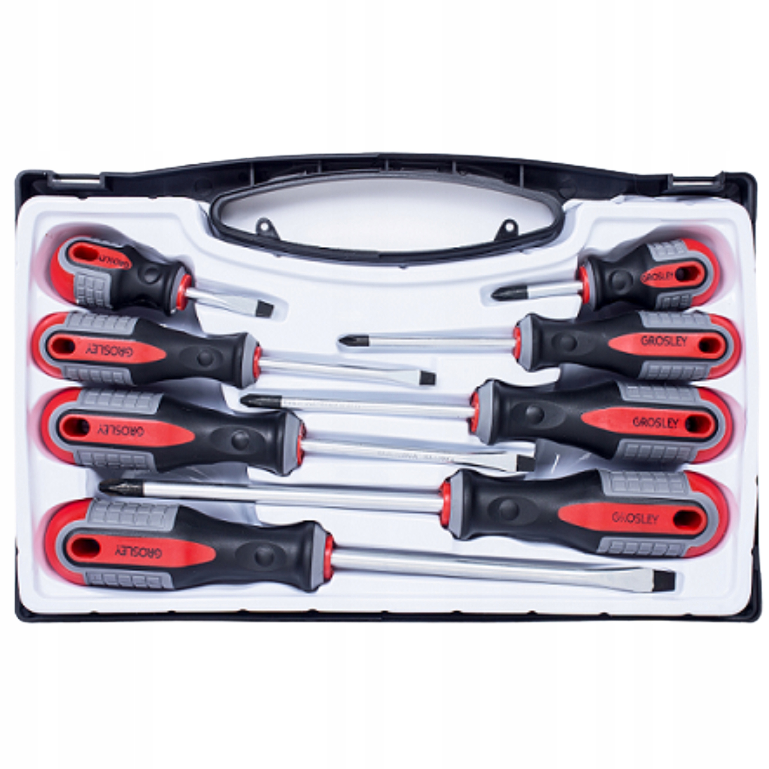 GROSLEY KOMPLET ZESTAW 8SZTUK WKRĘTAKÓW MECHANICZNYCH W WALIZCE GWZ08111