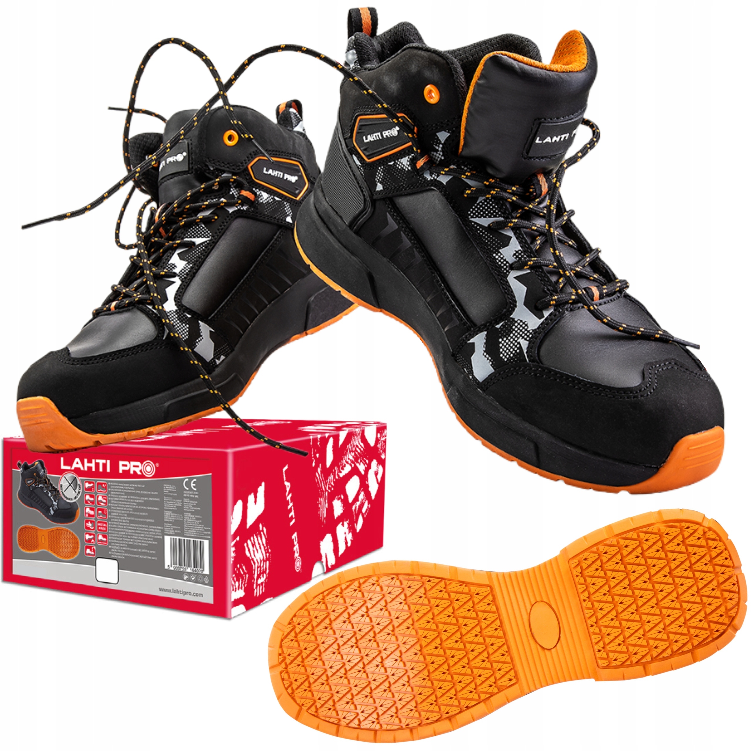 LAHTI PRO TRZEWIKI BUTY ROBOCZE PÓŁBUTY OBUWIE DEKARSKIE HRO 300°C FO r 41